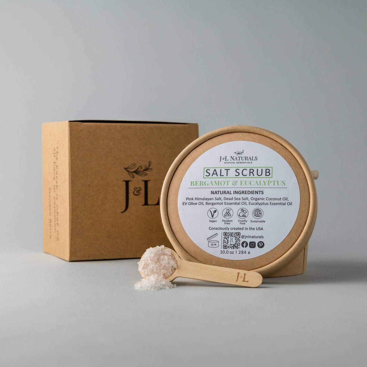 Natural and Sustainable Salt Scrub (Multiple Sizes)