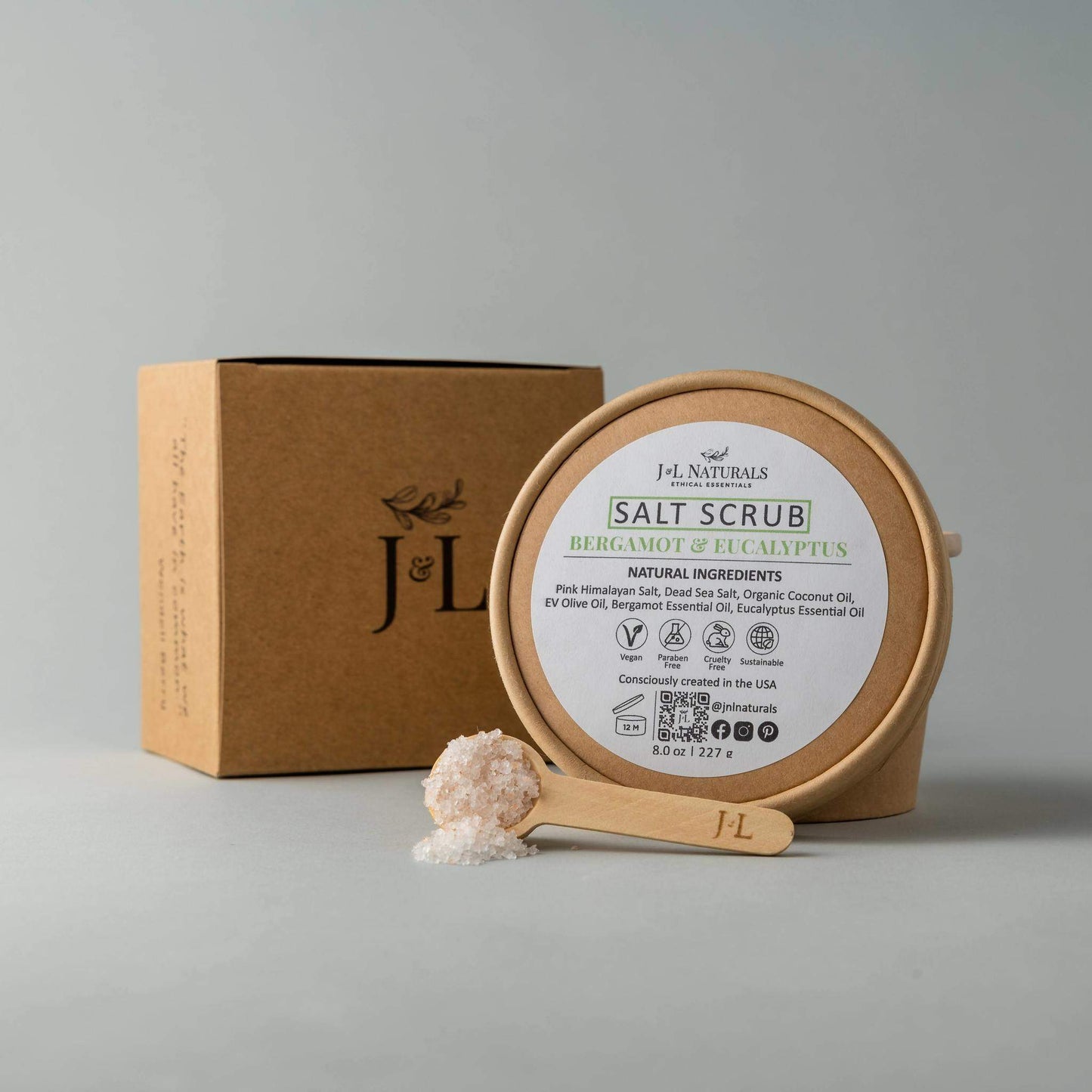 Natural and Sustainable Salt Scrub (Multiple Sizes)