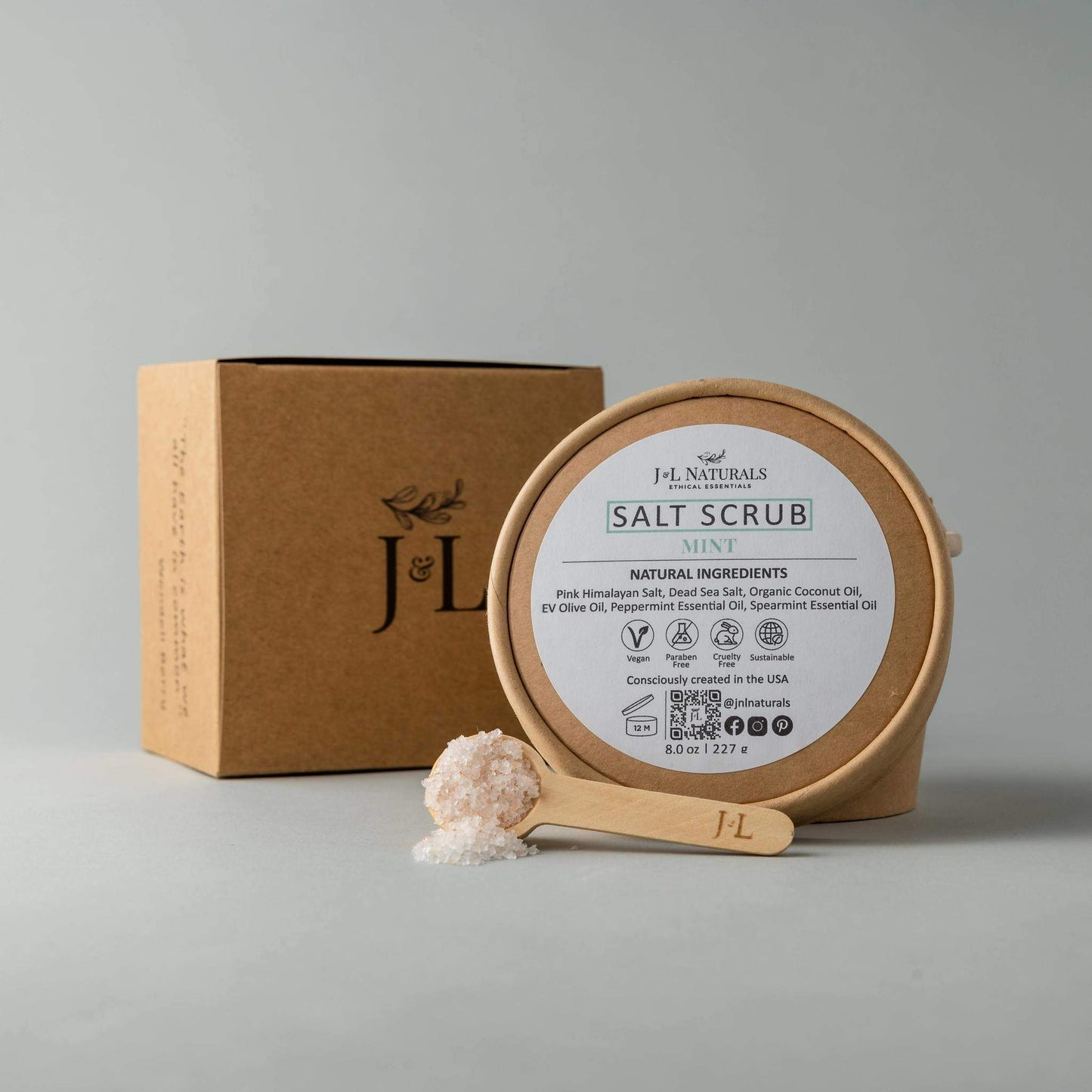 Natural and Sustainable Salt Scrub (Multiple Sizes)