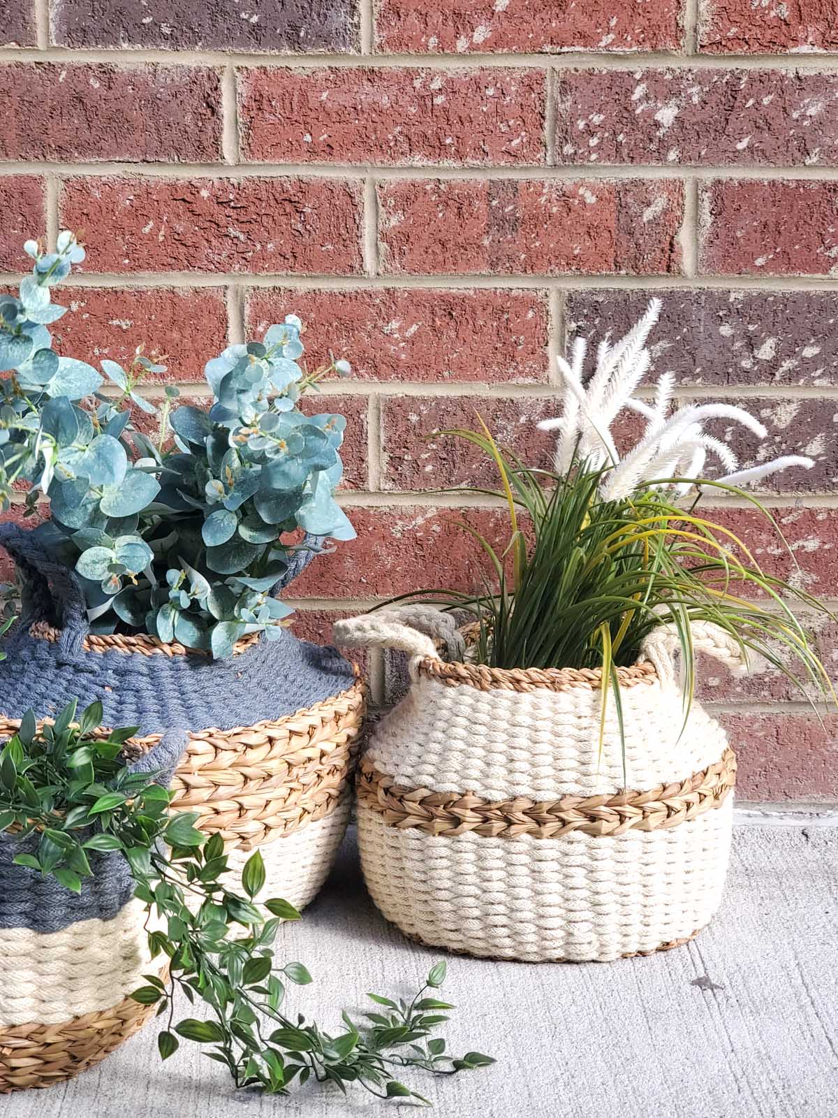 Ula Blanco Storage Basket - made from naturally-ethically sourced materials.