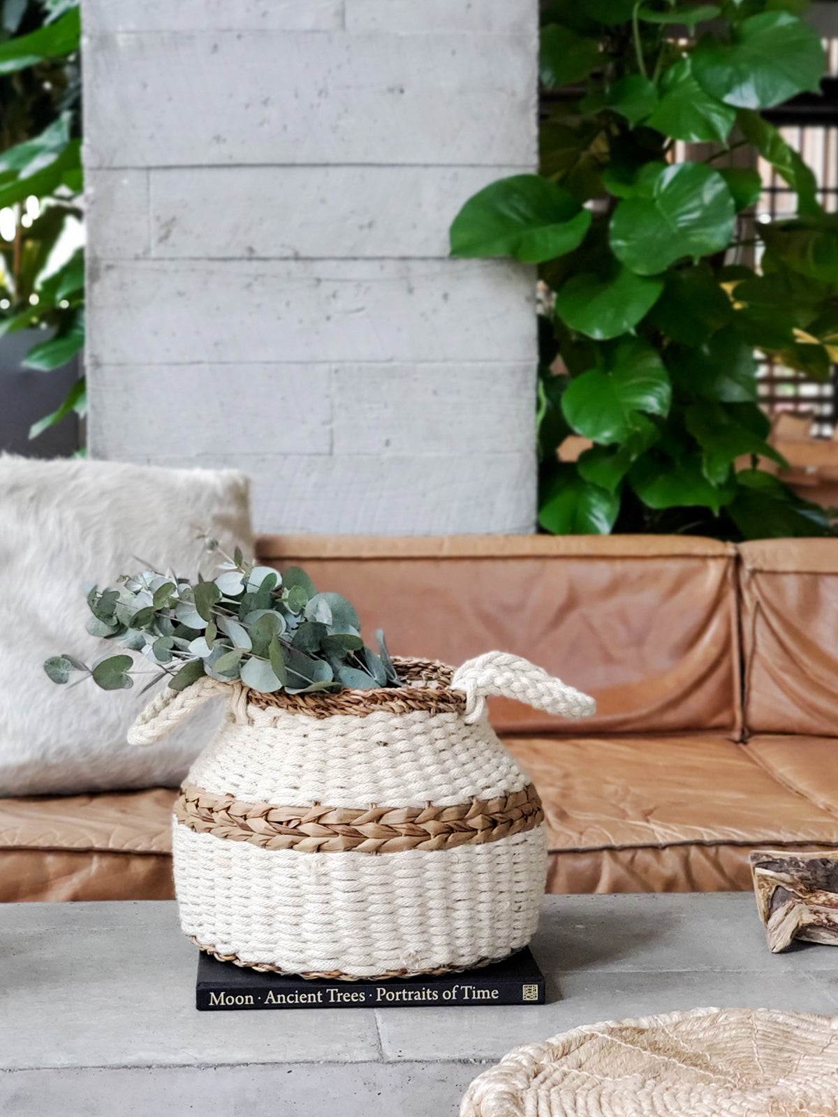 Ula Blanco Storage Basket - made from naturally-ethically sourced materials.