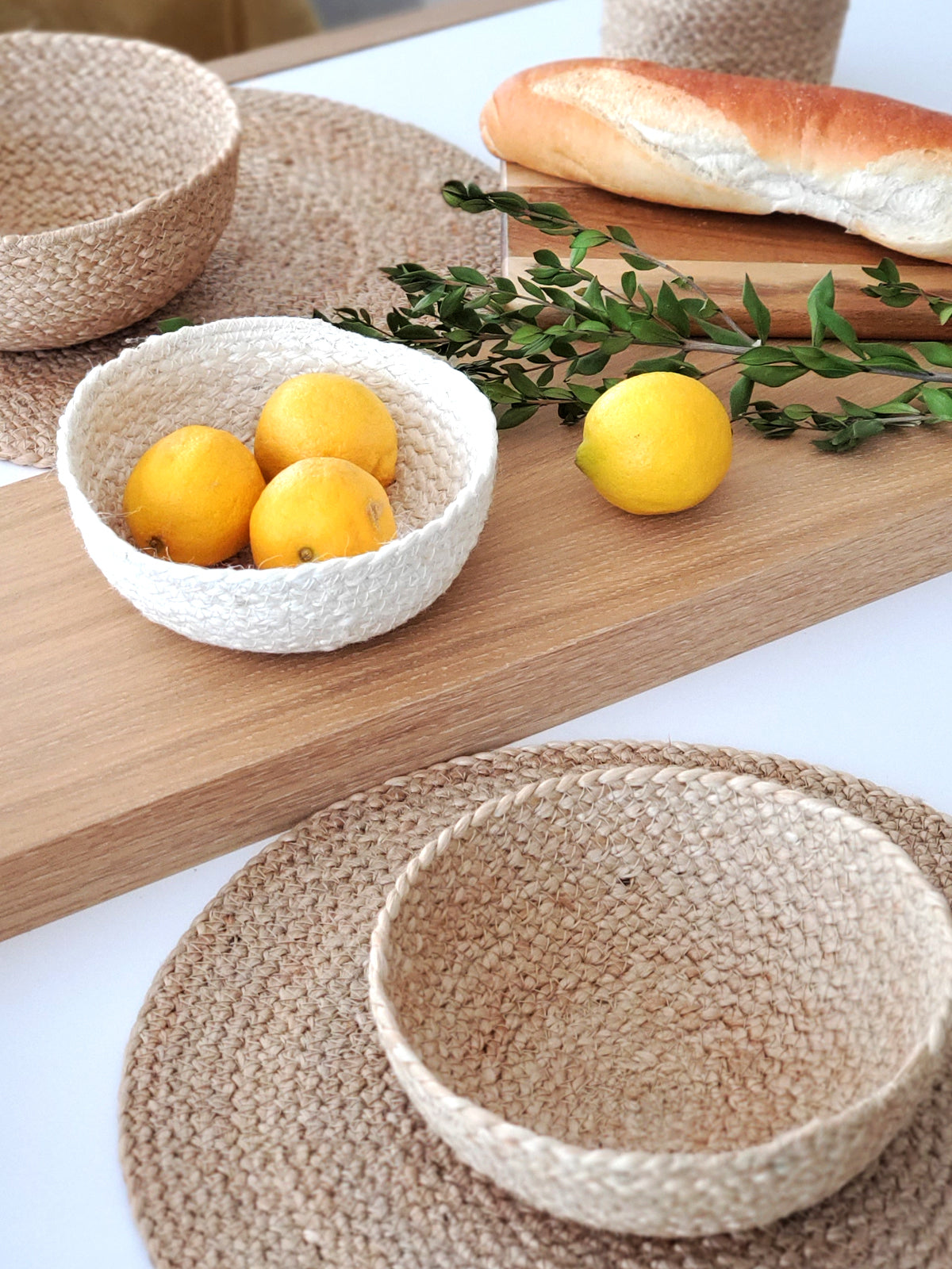 Kata Natural Placemat (Set of 4) - Handwoven from Jute