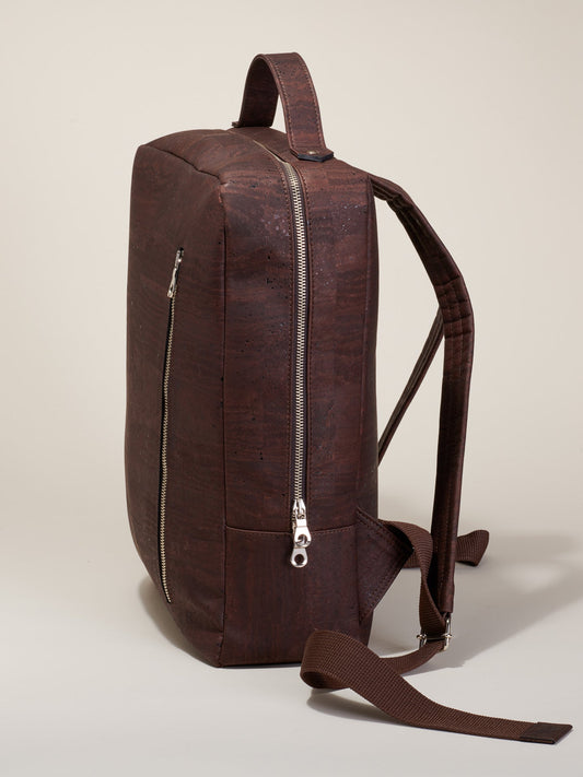 Contemporary Commuter Backpack made of Cork - Natural, Sustainable, Vegan, Biodegradable
