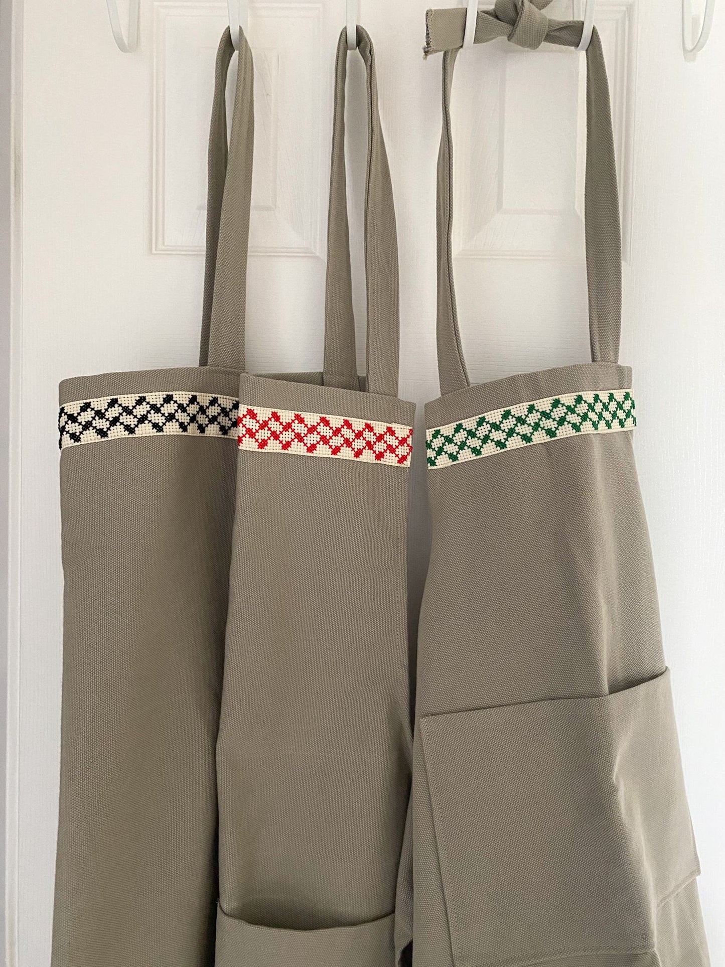 Family Bundle of 3: Full-Length Kuffiyeh Apron (Women's, Men's, and Children's)