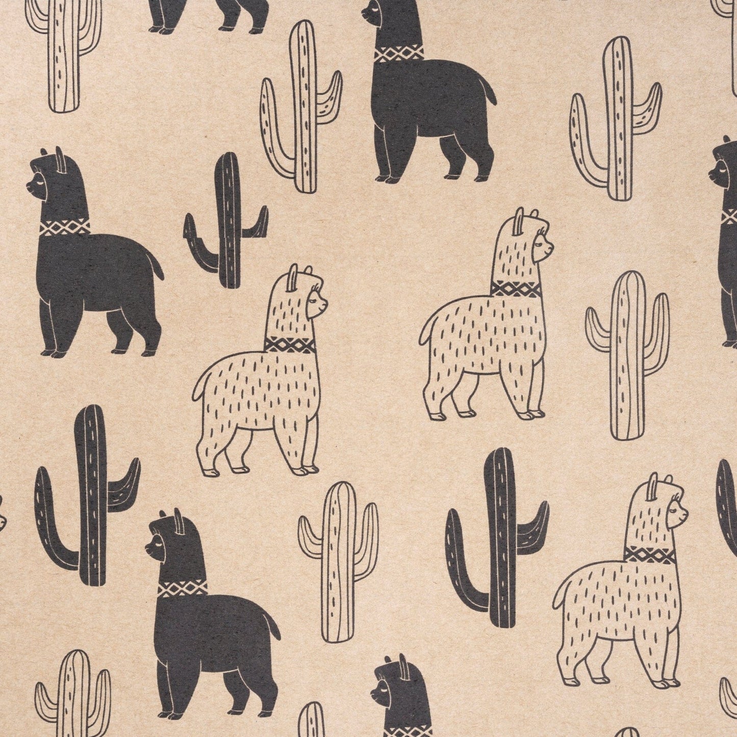 Alpaca Kraft Gift Wrapping Paper