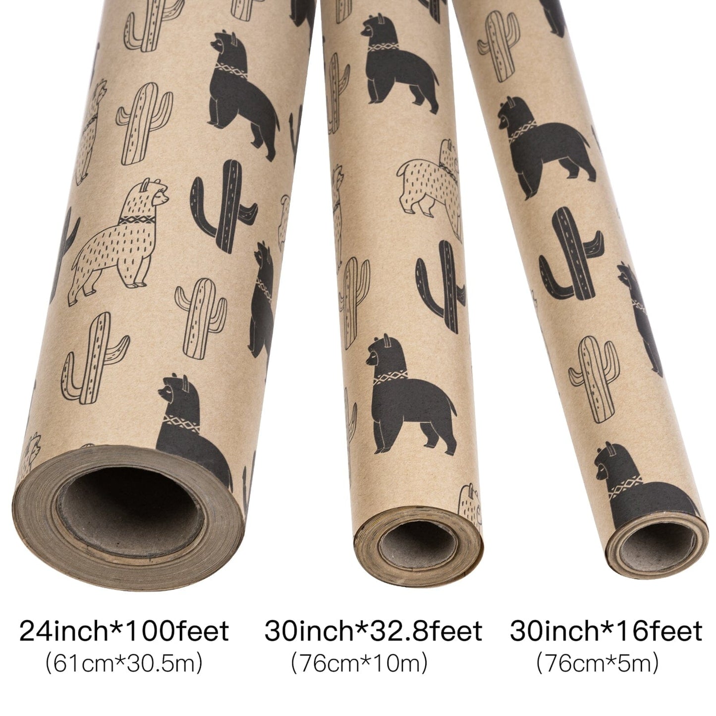 Alpaca Kraft Gift Wrapping Paper