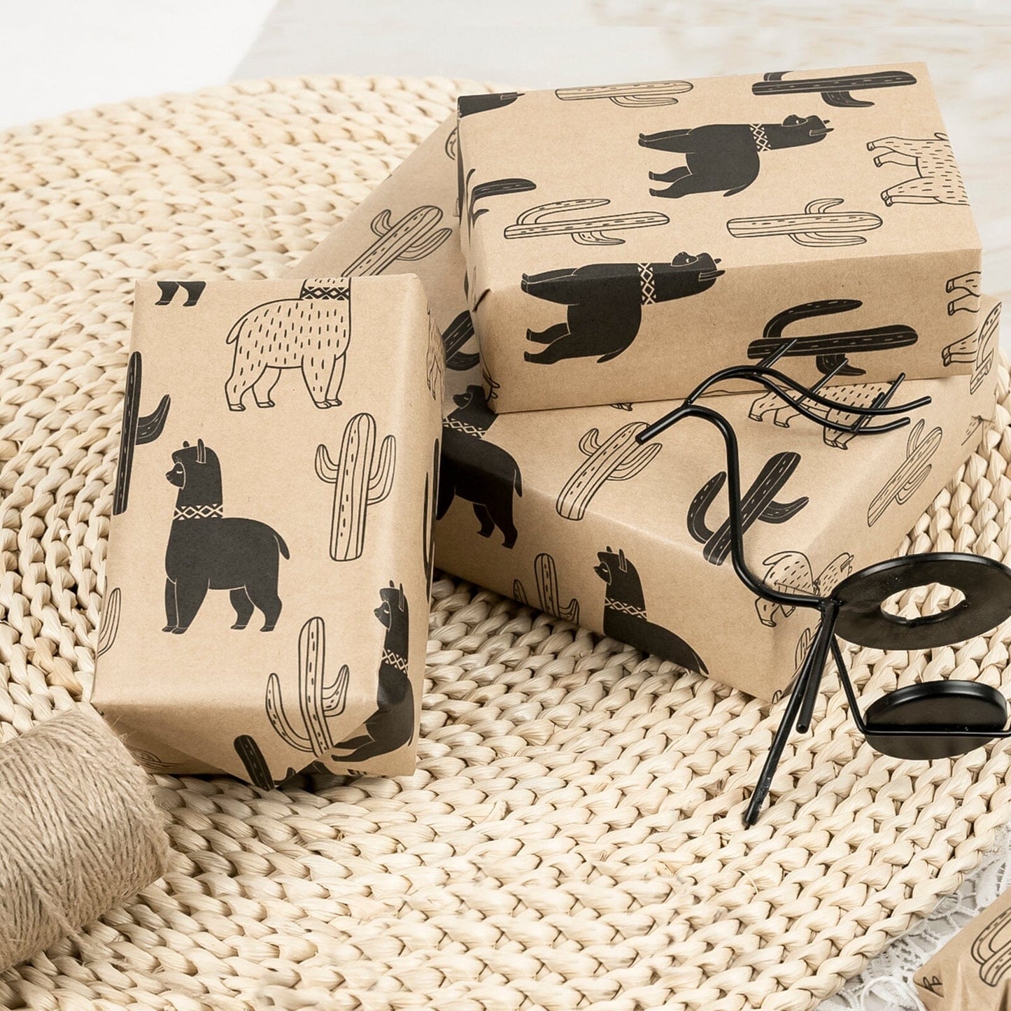 Alpaca Kraft Gift Wrapping Paper