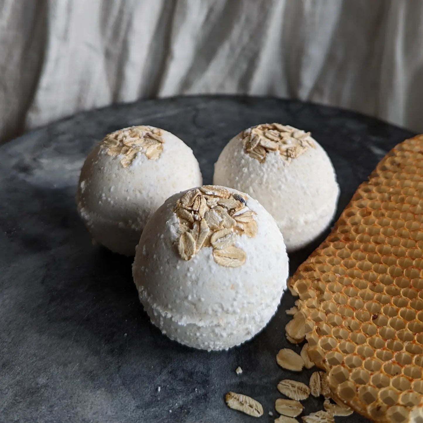 Oat and Honey | Natural Bath Bomb, Set of 2