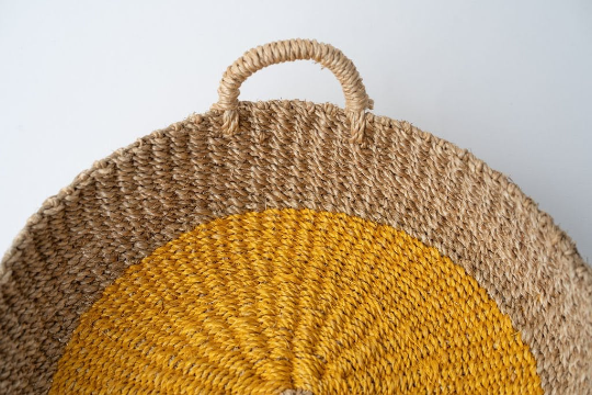 Woven Round Tray - Sustainable and Handmade from Seagrass