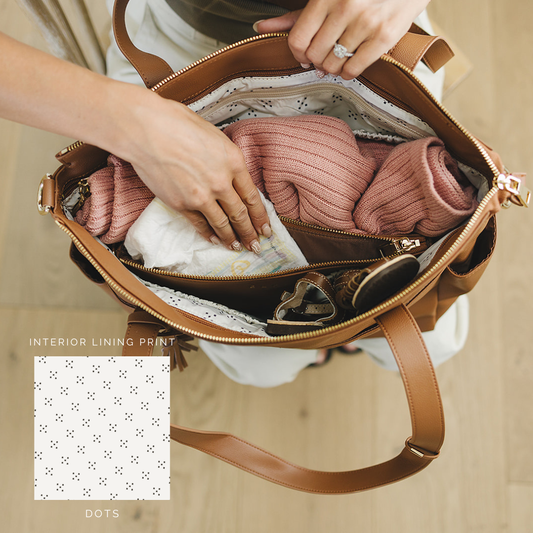 Vegan Leather Diaper Bag and Purse - The Aberdeen