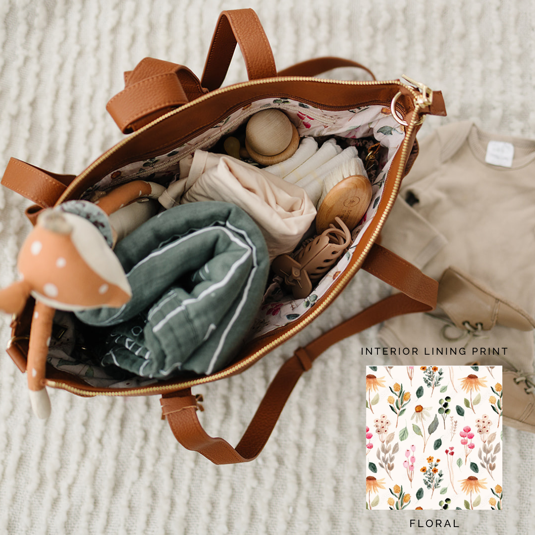 Vegan Leather Diaper Bag and Purse - The Aberdeen