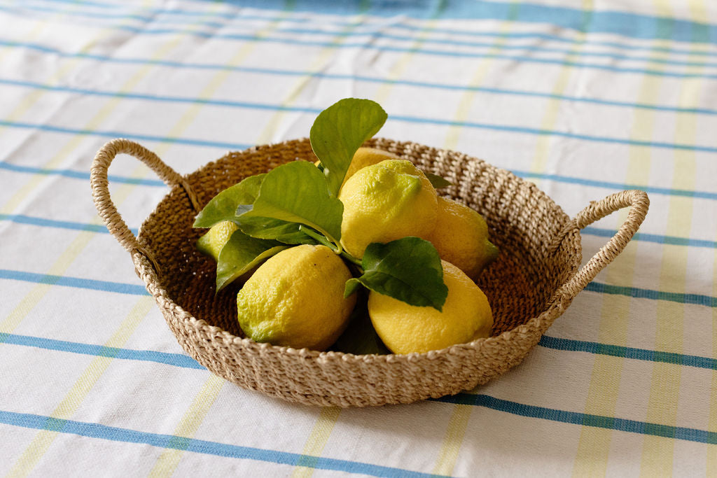 Woven Round Tray - Sustainable and Handmade from Seagrass