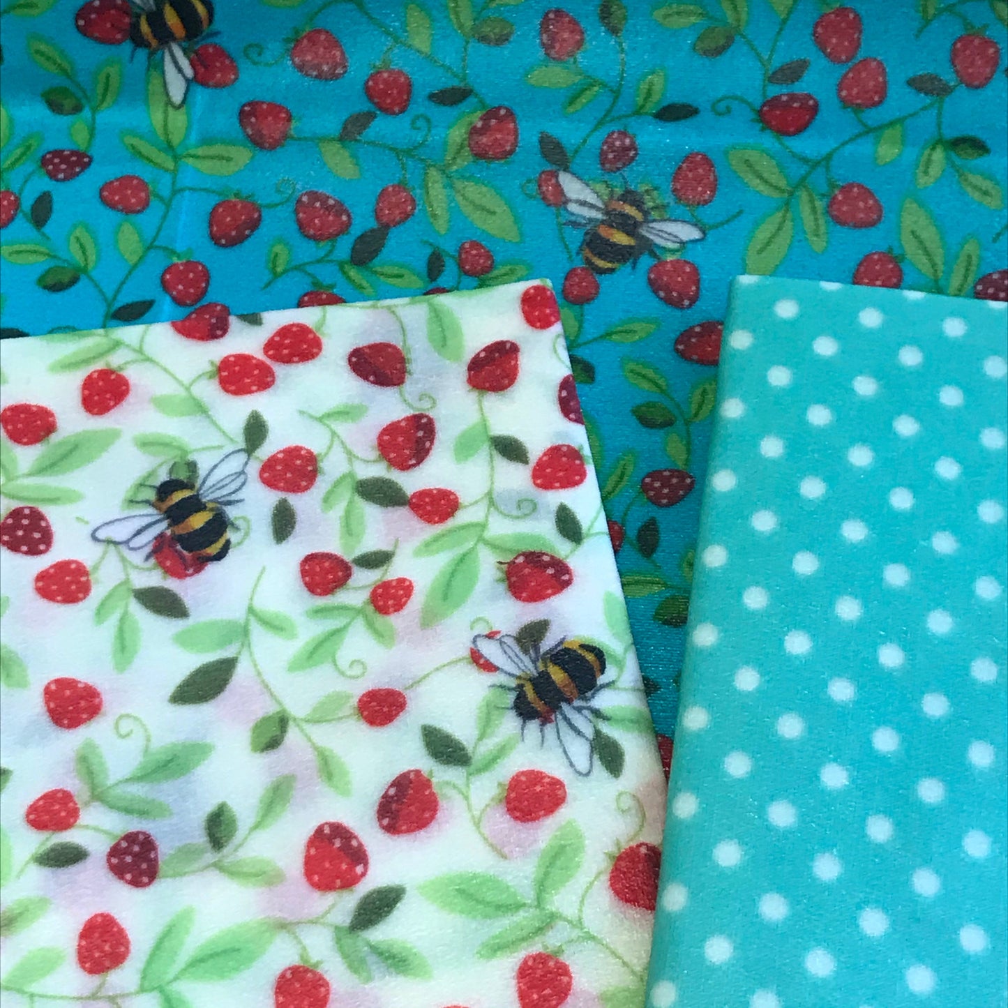 Strawberry Bee, Eco Friendly Beeswax Wraps