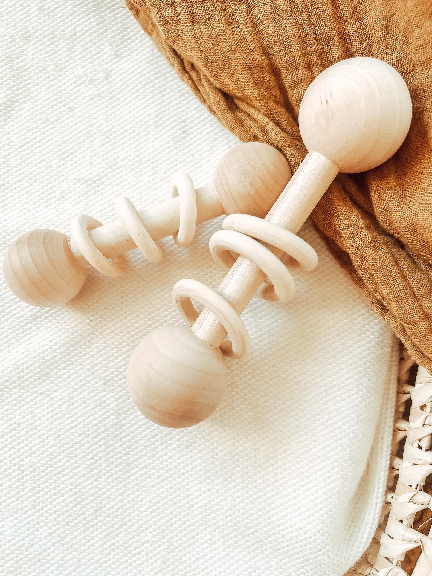 Wooden Rattles Toys for Baby and Toddler