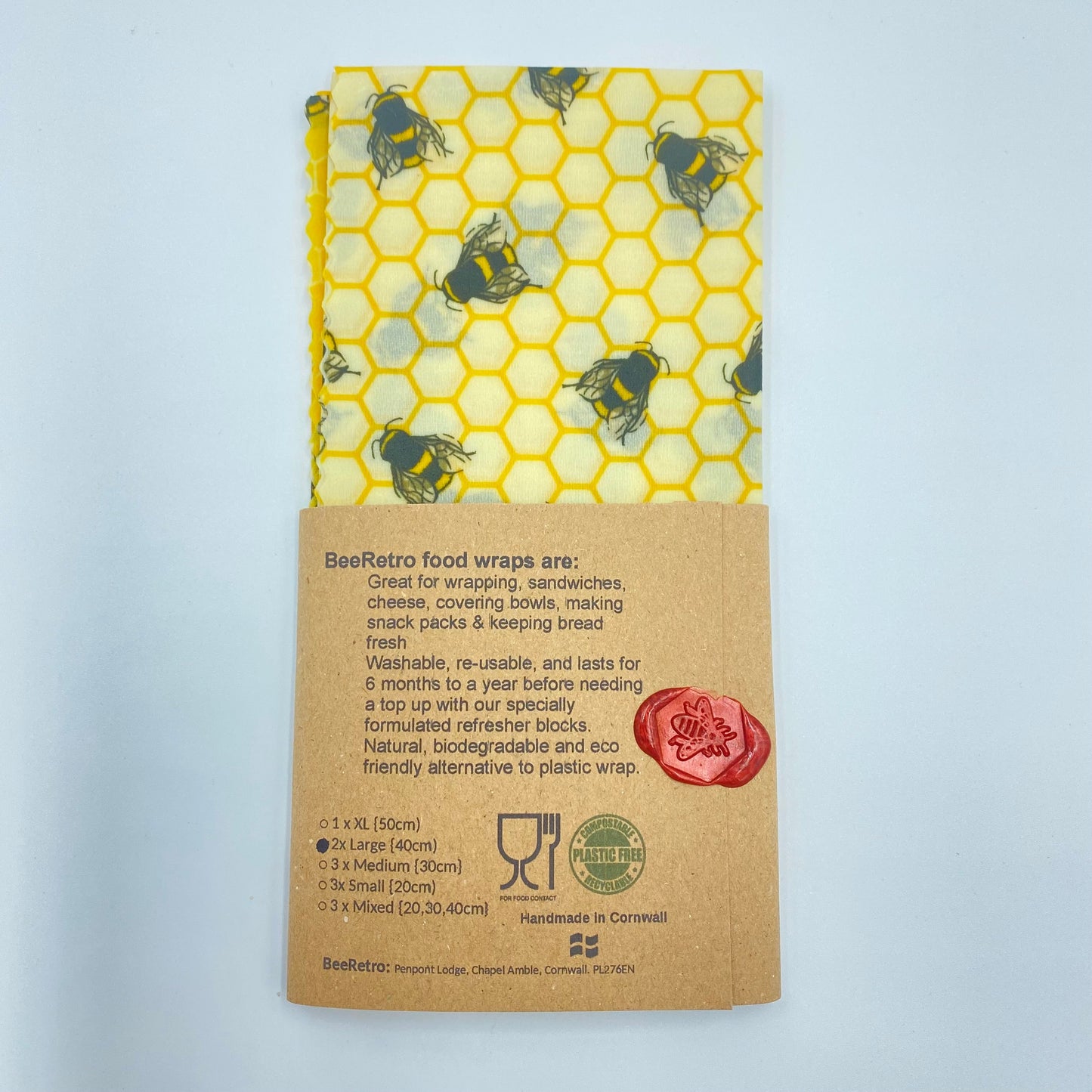 Yellow Bee Eco Friendly Beeswax Food Wraps