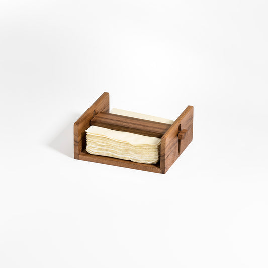 Cocktail Napkin Holder - made from acacia wood