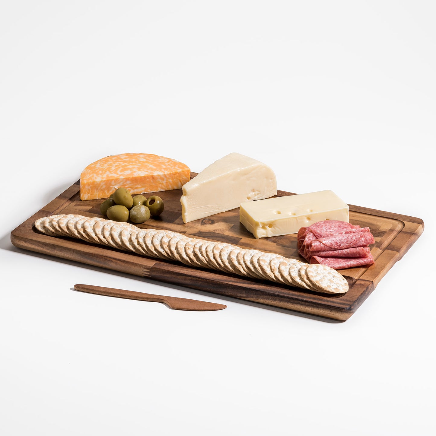 Bornholm End Grain Large Cheese Board - made from acacia wood