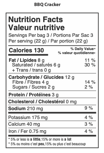 Organic BBQ Sweet Potato Crackers, Case of 6 x 66g -Pack