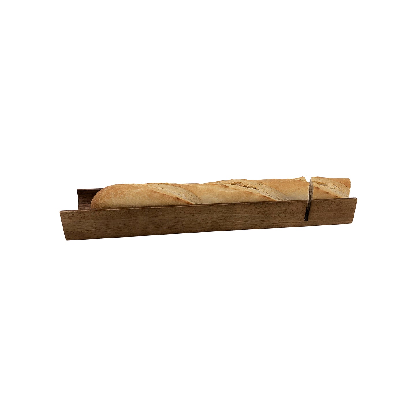 French Bread Slicer - made from acacia wood