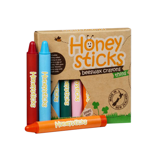 Honeysticks Thins - natural beeswax crayons