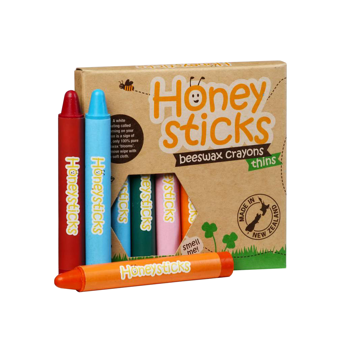 Honeysticks Thins - natural beeswax crayons