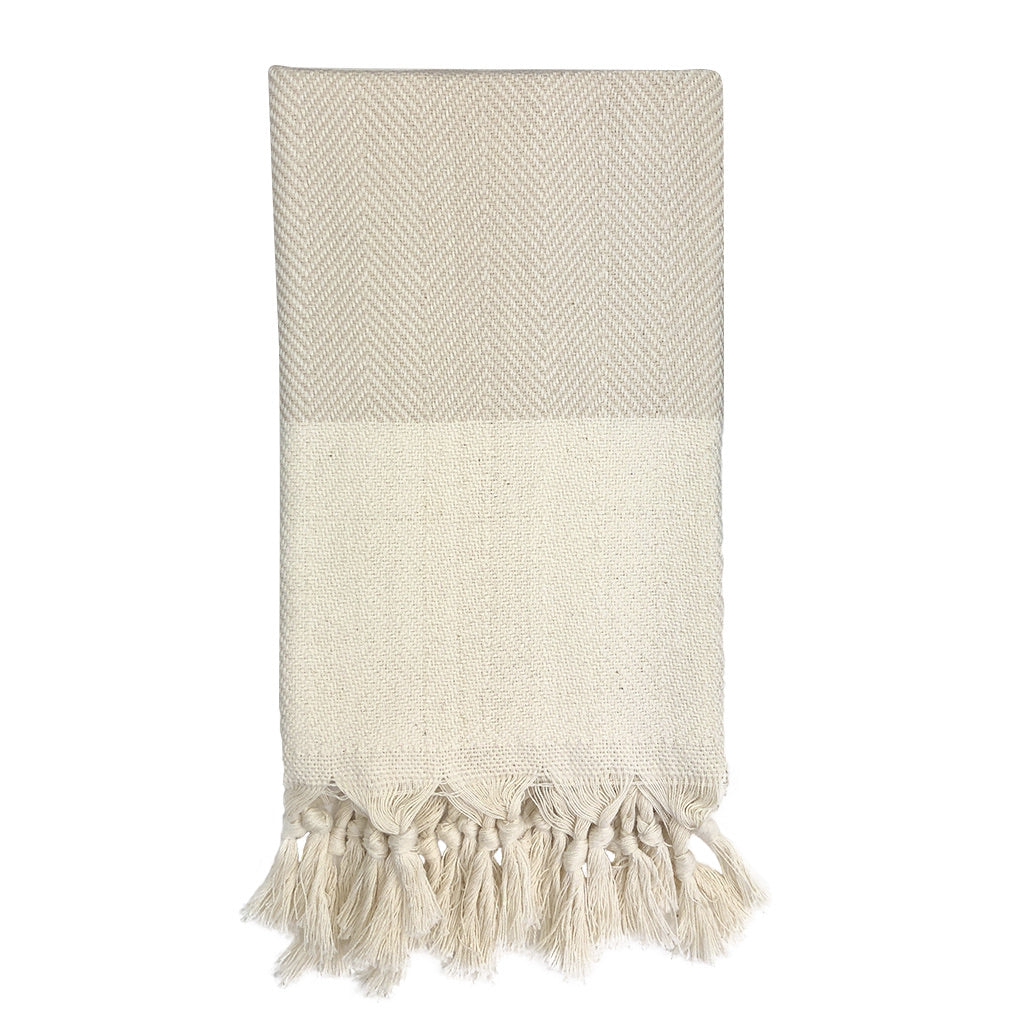 Herringbone Turkish Hand Towel - 100% Turkish cotton - Bath or Beach