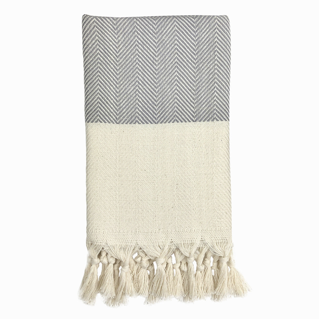 Herringbone Turkish Hand Towel - 100% Turkish cotton - Bath or Beach